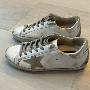 Golden Goose Superstar Mixed Leather Sneakers W 36